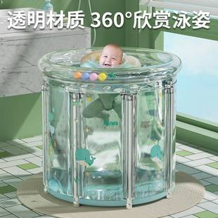 婴儿游泳桶家用宝宝游泳池儿童充气泳池可折叠新生儿小孩泡澡洗澡