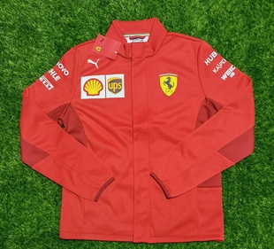 PUMA 法拉利 763021 F1赛车红色男子软壳抓绒运动夹克外套