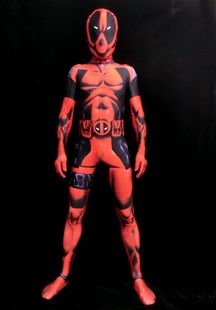 3D印花万圣节演出服 Deadpool复仇者联盟死侍紧身衣服数码 cosplay