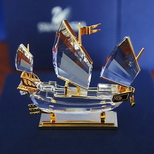 现货金色 中国古帆船装 272708礼物 饰摆件