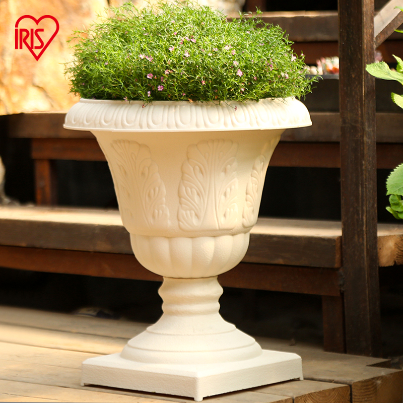 爱丽思仿陶瓷杯型创意花盆阳台大号家用树脂塑料爱丽丝户外花盆