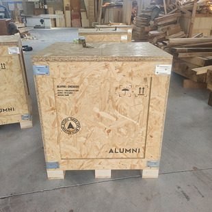 定制可印logo 工业风加厚欧松板实木储物胶合板免熏蒸出口木箱包装