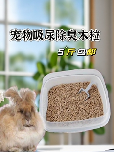 兔子除臭木粒宠物吸水尿垫仓鼠尿沙厕所兔兔尿垫木屑垫料用品5斤