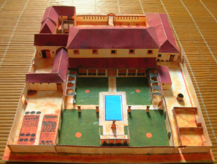古代罗马别墅庄园建筑场景3D纸模型DIY手工制作儿童益智折纸玩具