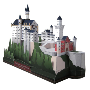 天鹅堡德国天鹅城堡建筑立体纸模型DIY手工制作儿童益智折纸玩具