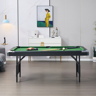 乒乓球台三合一高端大号多功能台 黑八可折叠式 儿童台球桌家用美式