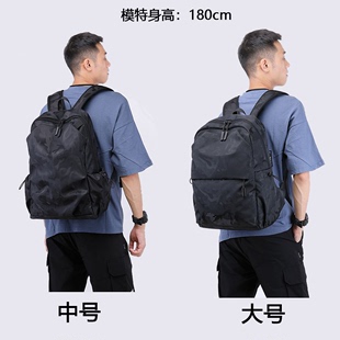 潮包休闲15寸电脑背包男双肩包定制印logo 男女士背包韩版 2023新款