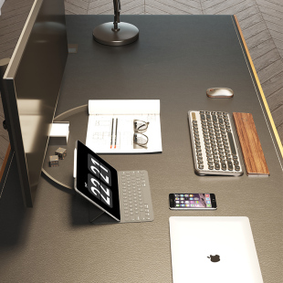 电脑桌书桌 电动升降办公桌现代简约老板台式 站家用桌子智芯立式