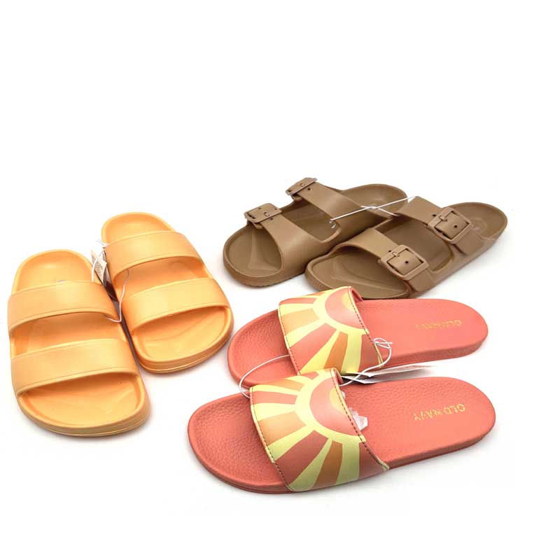 防滑拖鞋 一脚蹬沙滩拖 包邮 男女童32号拖鞋 2024出口美国单码