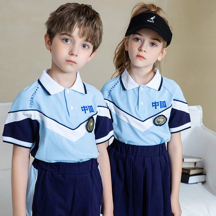 英伦风儿童六一中小学生校服运动会班服表演服 套装 幼儿园园服短袖
