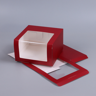 盒礼品盒可定制LOGO 现货枣红色白卡纸透明窗口盒棒球帽鸭舌帽包装