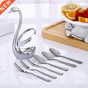 Swan Fork Steel Stainless Shape 7Pcs Cutlery Tableware