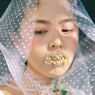 韩式 森系白色黑色波点头纱新娘旅拍凹造型头饰点点硬纱 包邮