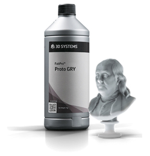 进口3D打印耗材 通用型3D打印材料 GRY光敏树脂 科研品质 灰Proto