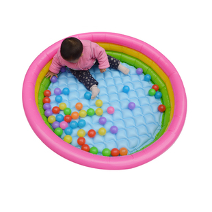 彩色钓鱼游泳池儿童充气玩具宝宝海洋球波波球池钓鱼戏水充气水池