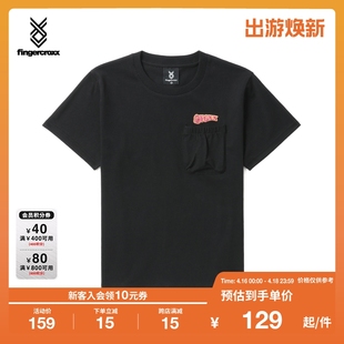 fingercroxx女装 夏季 T恤00042XK 口袋设计潮流短袖