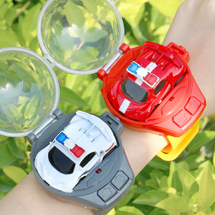 儿童手表遥控车警车电动小汽车男孩玩具合金消防充电赛车女孩礼物