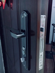 锁具家用通用型天地锁把手锁大门锁木门锁室内门锁 防盗门锁套装