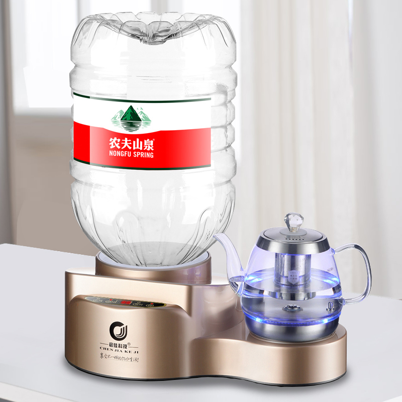 全自动上水家用泡奶机电热玻璃烧水壶小型茶吧过滤净饮电磁炉茶台