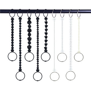 店家居吊链挂衣服展示挂钩 服装 两头圈水晶钢丝绳吊环可拆开加长
