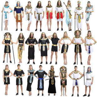 法老艳后衣服cos舞会古罗马成人男女儿童埃及服饰 埃及 万圣节服装