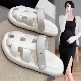 凉鞋 孕妇专用防滑拖鞋 子 夏天半拖鞋 外穿女士夏季 孕期鞋 2024新款