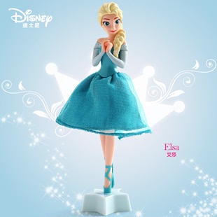 迪士尼圆珠笔铅笔冰雪人物摆件白雪公主可爱3d卡通笔爱莎儿童玩具