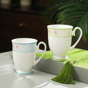 华光国瓷 骨瓷马克杯水杯咖啡杯子简约个性 梦芳华 创意牛奶杯茶杯