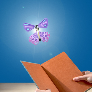蝴蝶创意魔术蝴蝶新奇特减压儿童玩具六一儿童生日礼物 会飞