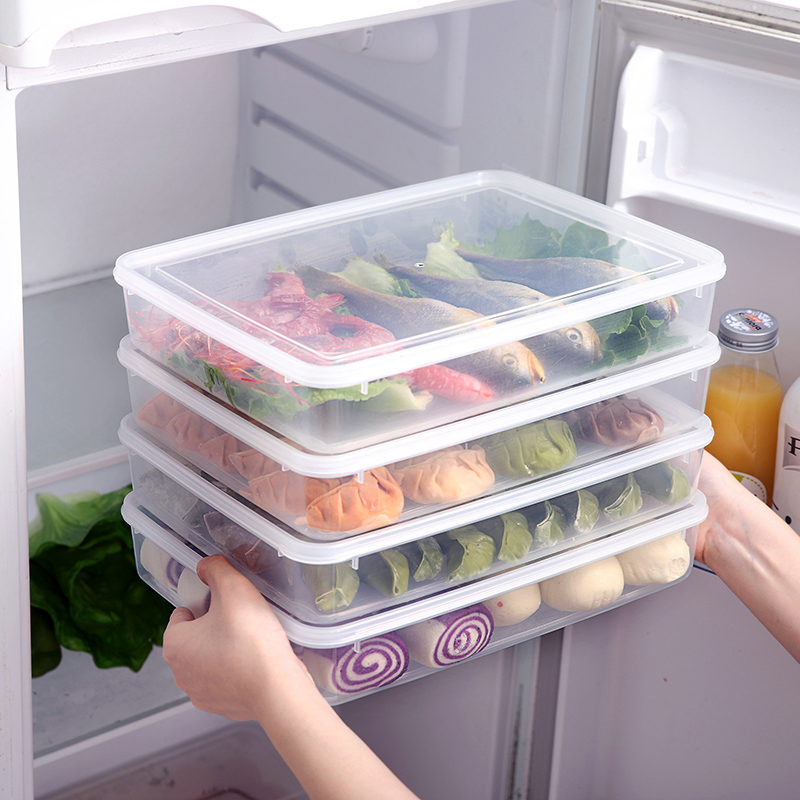 饺子盒专用家用冰箱速冻水饺盒馄饨保鲜鸡蛋收纳盒子食品级冷冻盒