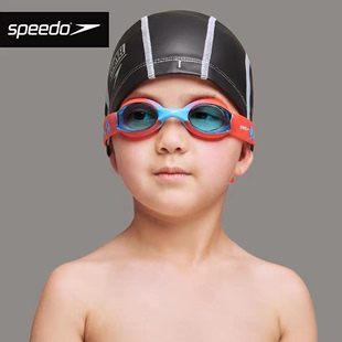 速比涛儿童泳镜卡通印花男女童习泳防水防雾高清游泳眼镜 speedo