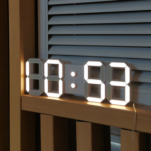 插电使用 LED发光3D立体WIFi网络对时客厅万年历电子钟WIFI钟