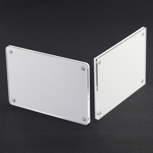 亚克力透明强磁瓷砖门业标价牌签6寸台牌黑底白底对吸磁力可定制