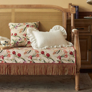 美式 沙发垫轻奢风欧式 通用沙发巾 沙发套罩皮沙发防滑坐垫四季