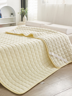 褥子家用软垫保护垫防滑薄床褥垫 梦蔻米黄色可水洗床垫垫褥薄款