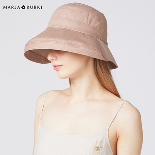 帽子 MARJAKURKI玛丽亚古琦大帽檐遮阳帽女防晒防紫外线太阳帽夏季