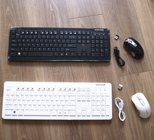 创享锂电版 无线可充电键鼠套装 笔记本办公电脑键盘鼠标套装