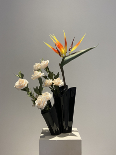 STARSHUO原创设计 花器创意摆件客厅装 花瓶陶瓷软装 饰品 繁花似锦