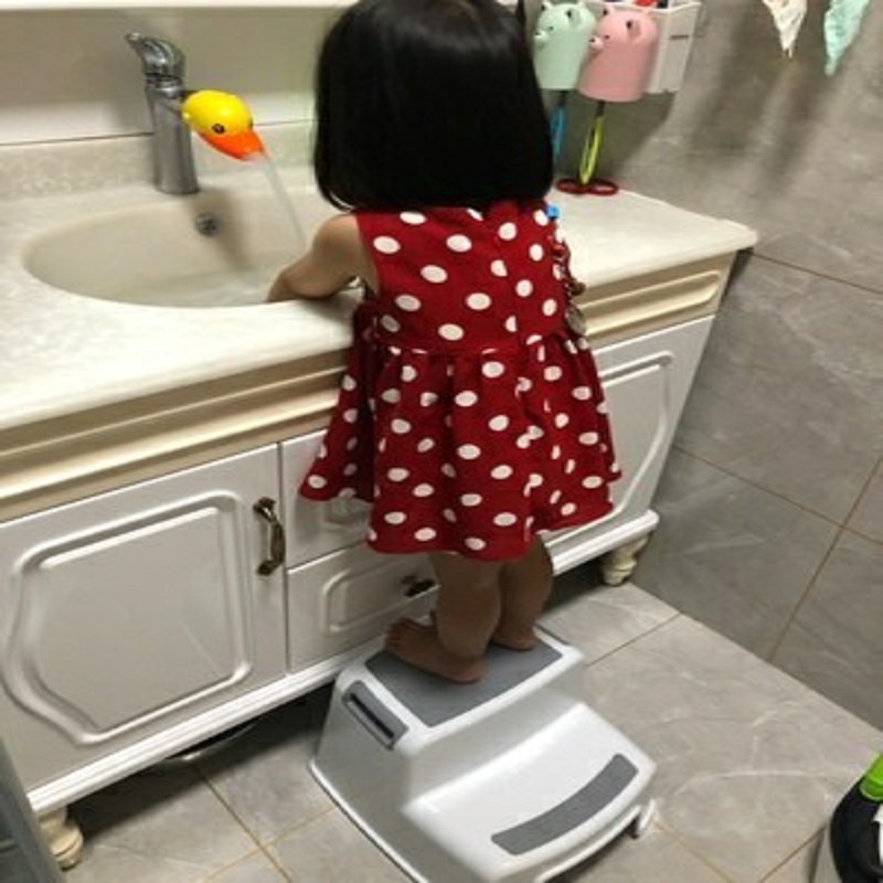 儿童洗漱台洗刷脚踩洗手凳 马桶台阶垫脚凳宝宝垫高多用加高阶梯式