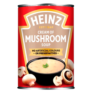 特选亨氏 英国亨氏忌廉蘑菇汤 速食汤低脂适合素食者 400克罐装