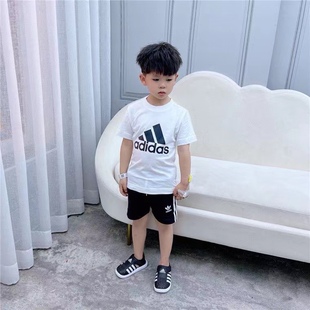 Adidas阿迪达斯 夏季 T恤ED4604 儿童圆领休闲运动服短袖