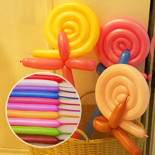 饰品玩具魔术造型六一儿童节幼儿园教室场景布置 长条气球马卡龙装