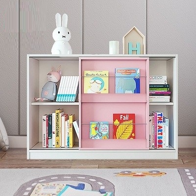 可比熊实木书架书柜落地儿童玩具置物架收纳架幼儿园绘本架储物柜