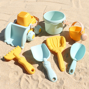 组合铲子桶 儿童沙滩玩具宝宝海边挖沙子挖土工具戏水小号沙漏套装