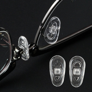 眼镜鼻托常用防滑近视硅胶鼻托托叶拧螺丝通用镜框配件眼镜店