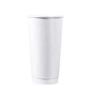 700mL可定LOGO 600 90口径奶茶咖啡纸杯双层隔热饮中空纸杯500