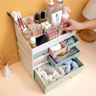 整理箱梳妆台护肤柜防尘 工位收纳化妆品收纳盒桌面置物架抽屉式