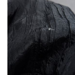 料皮外套J 设计半纹价师树皮纹肌理面M树褶皱码