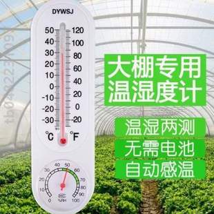 计专温湿度家用大棚温室室内专用温度表蔬菜监测养殖@检测器种植