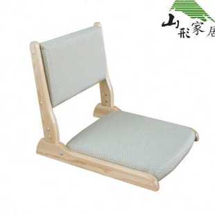 凳子和室椅无腿椅靠背踏踏米地板飘窗折叠座椅 实木榻榻米椅子日式